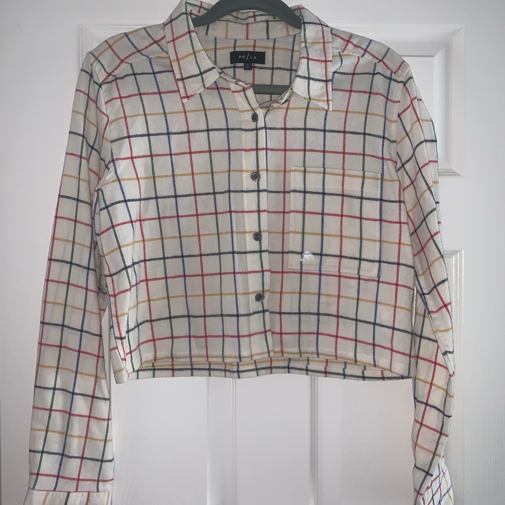 Plaid Flannel Crop Top